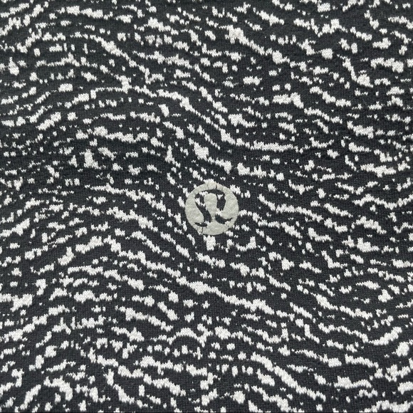 Lululemon Wunder Under Crop (Hi-Rise) (21") Luon Ripple Jacquard Black White - Picture 5 of 6